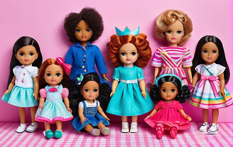 LOL 서프라이즈 장난감의 교체 가능 부품 - **Prompt:** A vibrant, close-up shot of a child's hands carefully customizing a LOL Surprise doll. T...