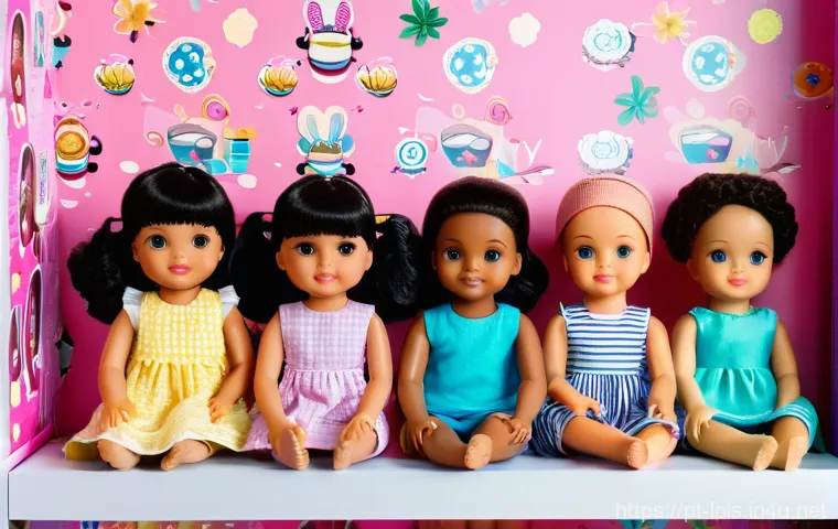 LOL 서프라이즈의 추천 연령대와 안전 기준 - **Prompt 2: Imaginative Play and DIY Fashion with LOL Surprise OMG Dolls**
    "Two children, a 9-ye...