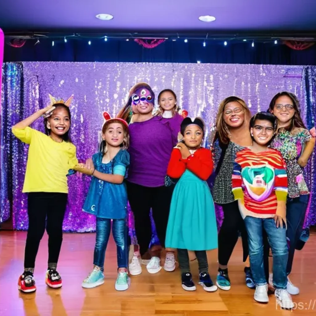 LOL 서프라이즈의 팬덤 활동과 이벤트 참여 - **Prompt 1: A vibrant "L.O.L. Surprise! Experience" event.**
    "A lively, colorful indoor event fi...