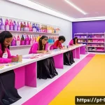 LOL 서프라이즈의 다양한 소비자 참여 이벤트 - **Prompt:** "A vibrant pop-up store scene, filled with LOL Surprise! dolls and accessories. Children...