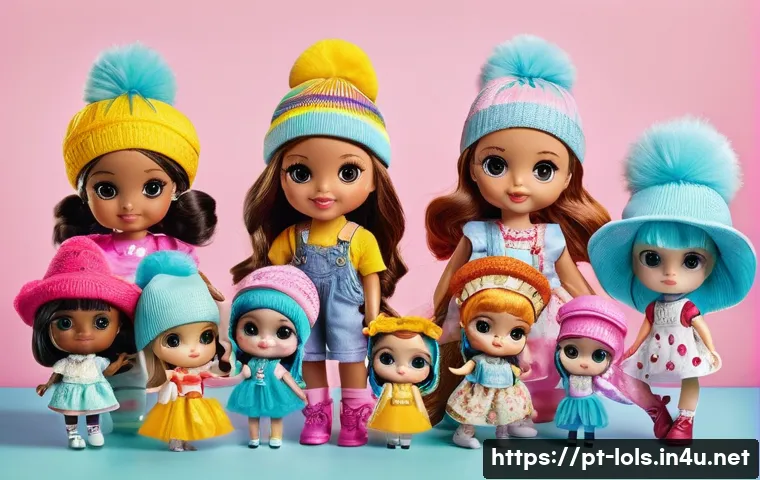 LOL 서프라이즈의 소비자 만족도 상승 요인 - A vibrant and colorful scene featuring a collection of LOL Surprise dolls displayed on a playful pas...