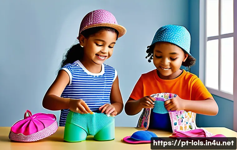 LOL 서프라이즈로 조립할 수 있는 DIY 키트 - A colorful and detailed scene of children aged 6-10 joyfully assembling fashion-themed customizable ...
