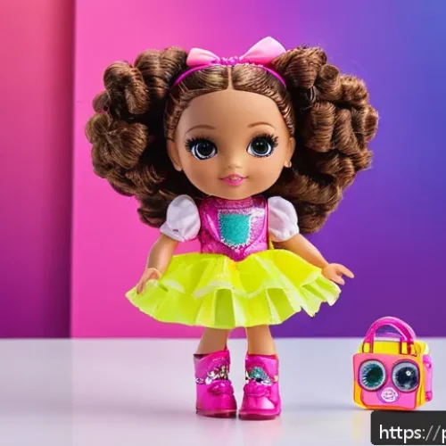 Home 33 LOL 서프라이즈의 디자인 변화와 소비자 반응 - A vibrant and modern LOL Surprise doll standing confidently, featuring stylized proportions with a s...