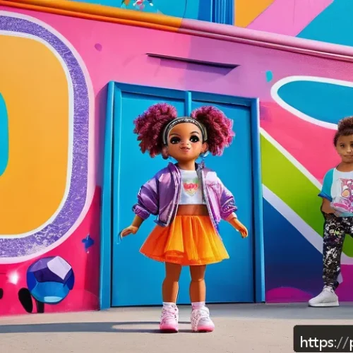 Home 30 LOL 서프라이즈의 소비자 만족도를 높이는 방법 - A vibrant scene featuring a LOL Surprise doll dressed in sporty attire with removable clothes and ac...