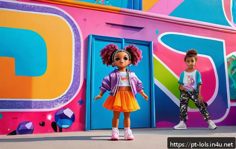 LOL 서프라이즈의 소비자 만족도를 높이는 방법 - A vibrant scene featuring a LOL Surprise doll dressed in sporty attire with removable clothes and ac...